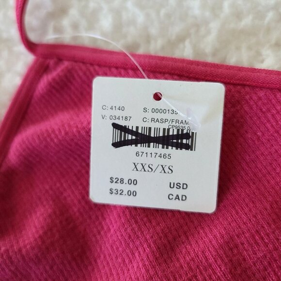 by Anthropologie Seamless Midsommar Lace Back Bralette XXS/XS Pink NWT - Picture 4 of 8